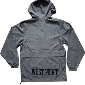 Champion Black and Silver Performance Hooded Windbreaker Jacket